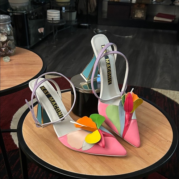 Rafi hourglass heel pumps by Kat Maconie